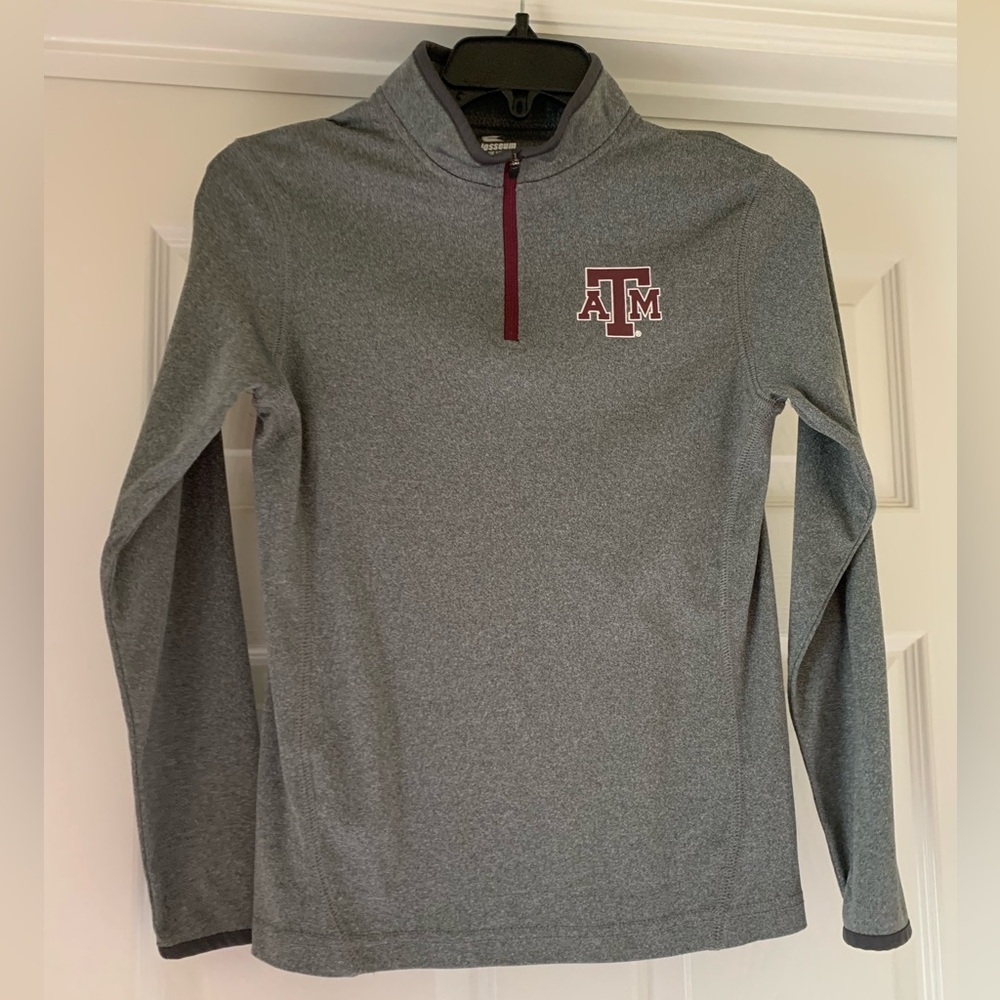 Texas A&M Quarter-Zip Pullover Long Sleeve - Dri-fit